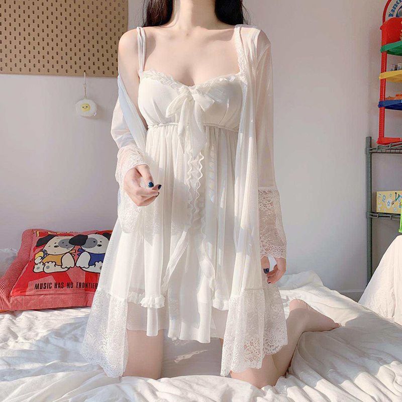Bộ đồ ngủ nữ 2 món mùa hè kiểu dáng ngọt ngào
